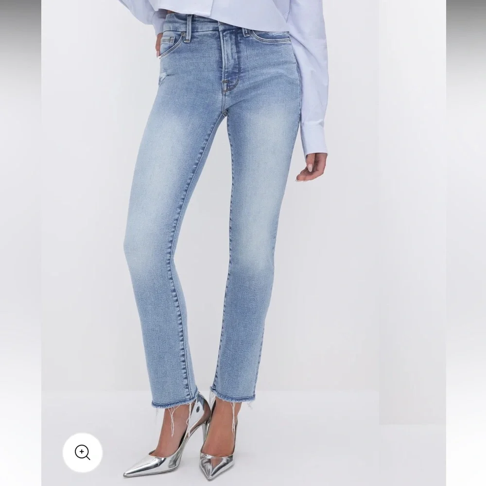 NWOT Good American Good Less‎ Straight Leg Jeans